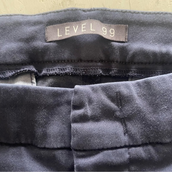 Level 99 Pants Women 29 Blue Slim Leg Stretch Utility Anthropologie Size 31 - Picture 5 of 5